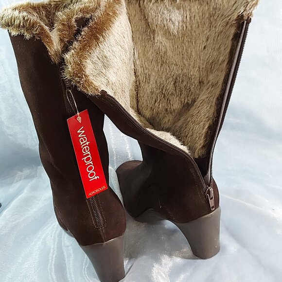 Waterproof Leather Boots by AEROSOLES Size 7.5 New - Picture 11 of 13